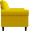 vidaXL - Tweezitsbank - 120 - cm - fluweel - geel