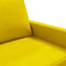 vidaXL - Tweezitsbank - 120 - cm - fluweel - geel