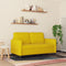 vidaXL - Tweezitsbank - 120 - cm - fluweel - geel