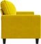 vidaXL - Tweezitsbank - 120 - cm - fluweel - geel