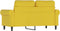 vidaXL - Tweezitsbank - 120 - cm - fluweel - geel