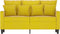 vidaXL - Tweezitsbank - 120 - cm - fluweel - geel