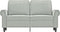 vidaXL - Tweezitsbank - 120 - cm - fluweel - lichtgrijs