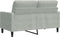 vidaXL - Tweezitsbank - 120 - cm - fluweel - lichtgrijs