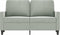 vidaXL - Tweezitsbank - 120 - cm - fluweel - lichtgrijs