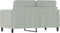 vidaXL - Tweezitsbank - 120 - cm - fluweel - lichtgrijs