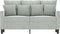 vidaXL - Tweezitsbank - 120 - cm - fluweel - lichtgrijs