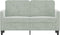 vidaXL - Tweezitsbank - 120 - cm - fluweel - lichtgrijs