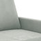 vidaXL - Tweezitsbank - 120 - cm - fluweel - lichtgrijs