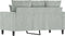vidaXL - Tweezitsbank - 120 - cm - fluweel - lichtgrijs