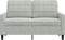 vidaXL - Tweezitsbank - 120 - cm - fluweel - lichtgrijs