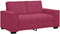 vidaXL - Tweezitsbank - 120 - cm - fluweel - wijnrood