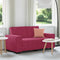 vidaXL - Tweezitsbank - 120 - cm - fluweel - wijnrood