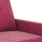 vidaXL - Tweezitsbank - 120 - cm - fluweel - wijnrood