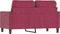 vidaXL - Tweezitsbank - 120 - cm - fluweel - wijnrood