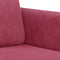 vidaXL - Tweezitsbank - 120 - cm - fluweel - wijnrood