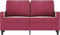 vidaXL - Tweezitsbank - 120 - cm - fluweel - wijnrood