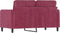 vidaXL - Tweezitsbank - 120 - cm - fluweel - wijnrood