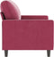vidaXL - Tweezitsbank - 120 - cm - fluweel - wijnrood