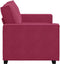vidaXL - Tweezitsbank - 120 - cm - fluweel - wijnrood