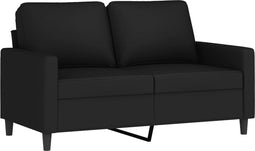 vidaXL - Tweezitsbank - 120 - cm - fluweel - zwart