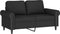 vidaXL - Tweezitsbank - 120 - cm - fluweel - zwart
