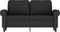 vidaXL - Tweezitsbank - 120 - cm - fluweel - zwart