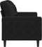 vidaXL - Tweezitsbank - 120 - cm - fluweel - zwart