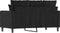 vidaXL - Tweezitsbank - 120 - cm - fluweel - zwart