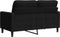 vidaXL - Tweezitsbank - 120 - cm - fluweel - zwart