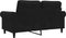 vidaXL - Tweezitsbank - 120 - cm - fluweel - zwart
