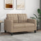 vidaXL - Tweezitsbank - 120 - cm - kunstleer - cappuccinokleurig