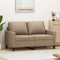 vidaXL - Tweezitsbank - 120 - cm - kunstleer - cappuccinokleurig
