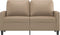 vidaXL - Tweezitsbank - 120 - cm - kunstleer - cappuccinokleurig