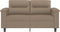 vidaXL - Tweezitsbank - 120 - cm - kunstleer - cappuccinokleurig