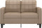 vidaXL - Tweezitsbank - 120 - cm - kunstleer - cappuccinokleurig