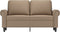 vidaXL - Tweezitsbank - 120 - cm - kunstleer - cappuccinokleurig