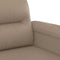 vidaXL - Tweezitsbank - 120 - cm - kunstleer - cappuccinokleurig