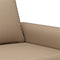 vidaXL - Tweezitsbank - 120 - cm - kunstleer - cappuccinokleurig