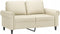 vidaXL - Tweezitsbank - 120 - cm - kunstleer - crèmekleurig
