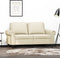 vidaXL - Tweezitsbank - 120 - cm - kunstleer - crèmekleurig
