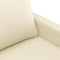 vidaXL - Tweezitsbank - 120 - cm - kunstleer - crèmekleurig