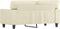 vidaXL - Tweezitsbank - 120 - cm - kunstleer - crèmekleurig