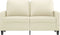 vidaXL - Tweezitsbank - 120 - cm - kunstleer - crèmekleurig