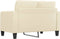 vidaXL - Tweezitsbank - 120 - cm - kunstleer - crèmekleurig