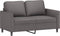 vidaXL - Tweezitsbank - 120 - cm - kunstleer - grijs