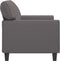 vidaXL - Tweezitsbank - 120 - cm - kunstleer - grijs