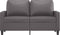 vidaXL - Tweezitsbank - 120 - cm - kunstleer - grijs