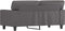 vidaXL - Tweezitsbank - 120 - cm - kunstleer - grijs
