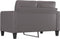 vidaXL - Tweezitsbank - 120 - cm - kunstleer - grijs